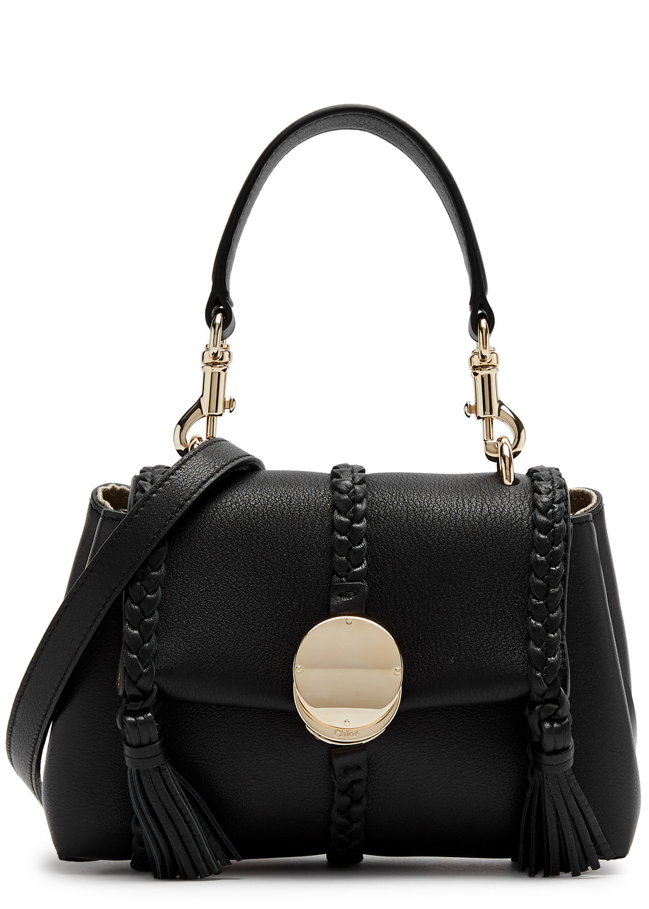 Chloé Chloe Penelope Mini Leather Cross-body Bag In Black