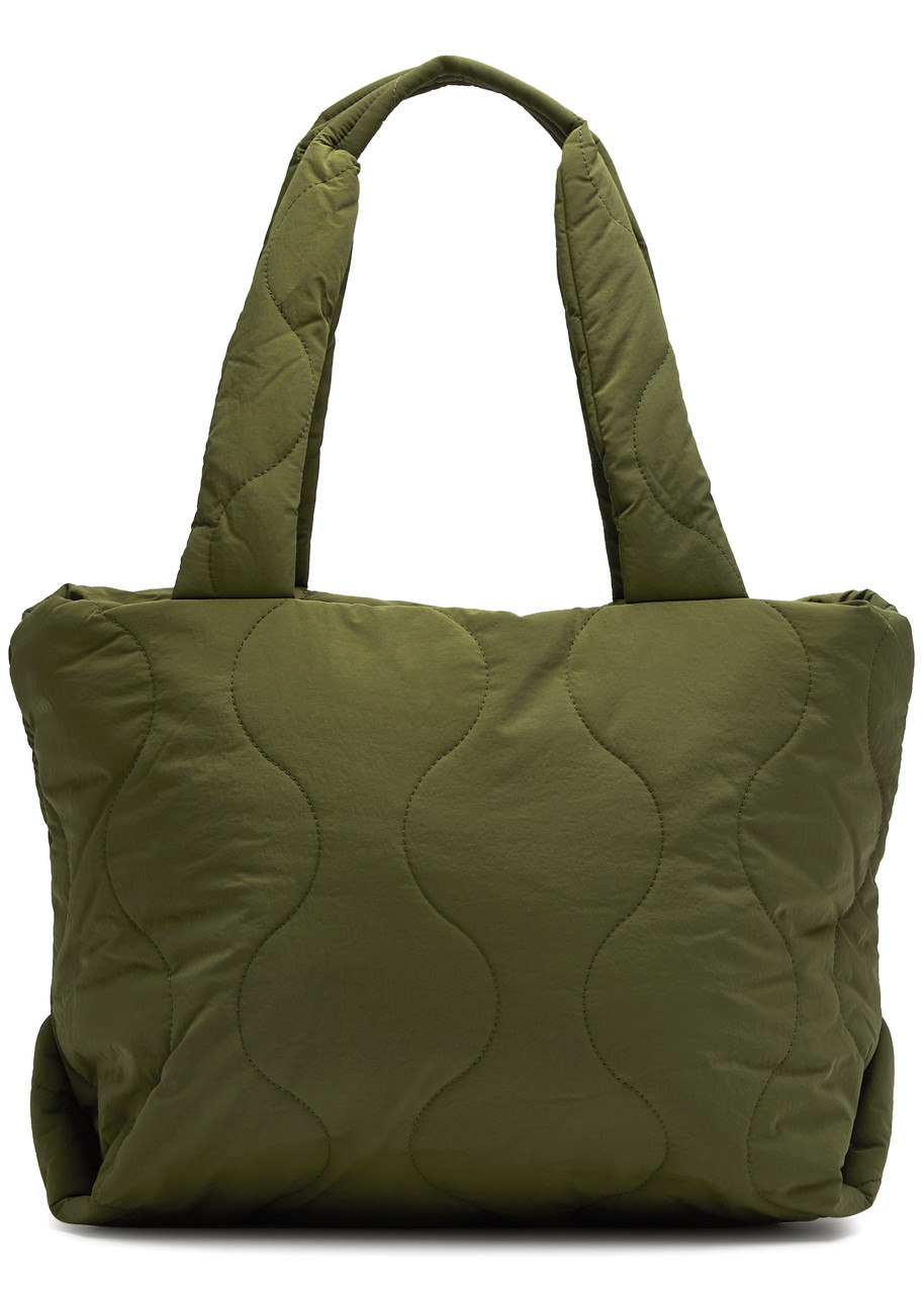 Jakke Tate Quilted Shell Tote In Green