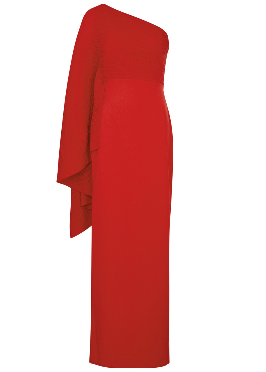 Solace London Lillia One-shoulder Maxi Dress – Red – 10 (UK10 / S) Solace London Lillia One-shoulder Maxi Dress – Red – 10 (UK10 / S)