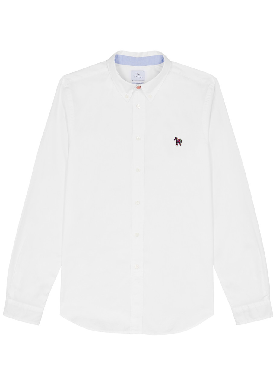 Ps By Paul Smith Logo Cotton Shirt In White