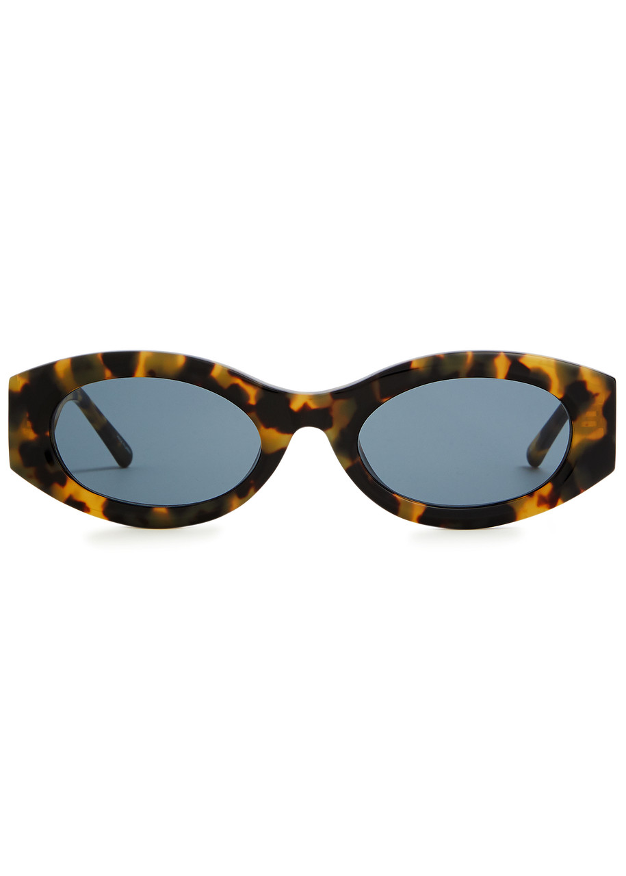 THE ATTICO X LINDA FARROW THE ATTICO X LINDA FARROW BERTA OVAL-FRAME SUNGLASSES