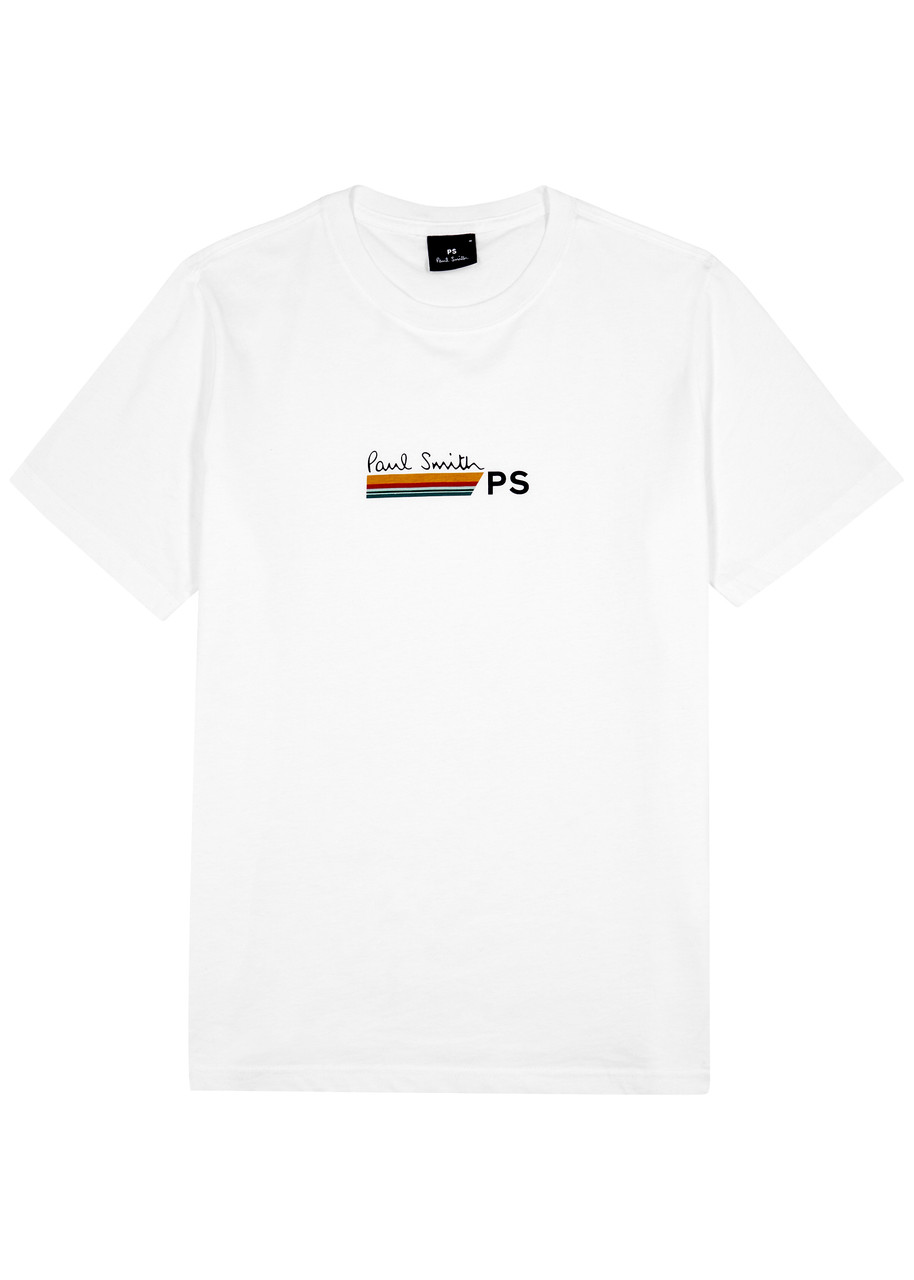 Ps By Paul Smith Script Logo-print Cotton T-shirt In White