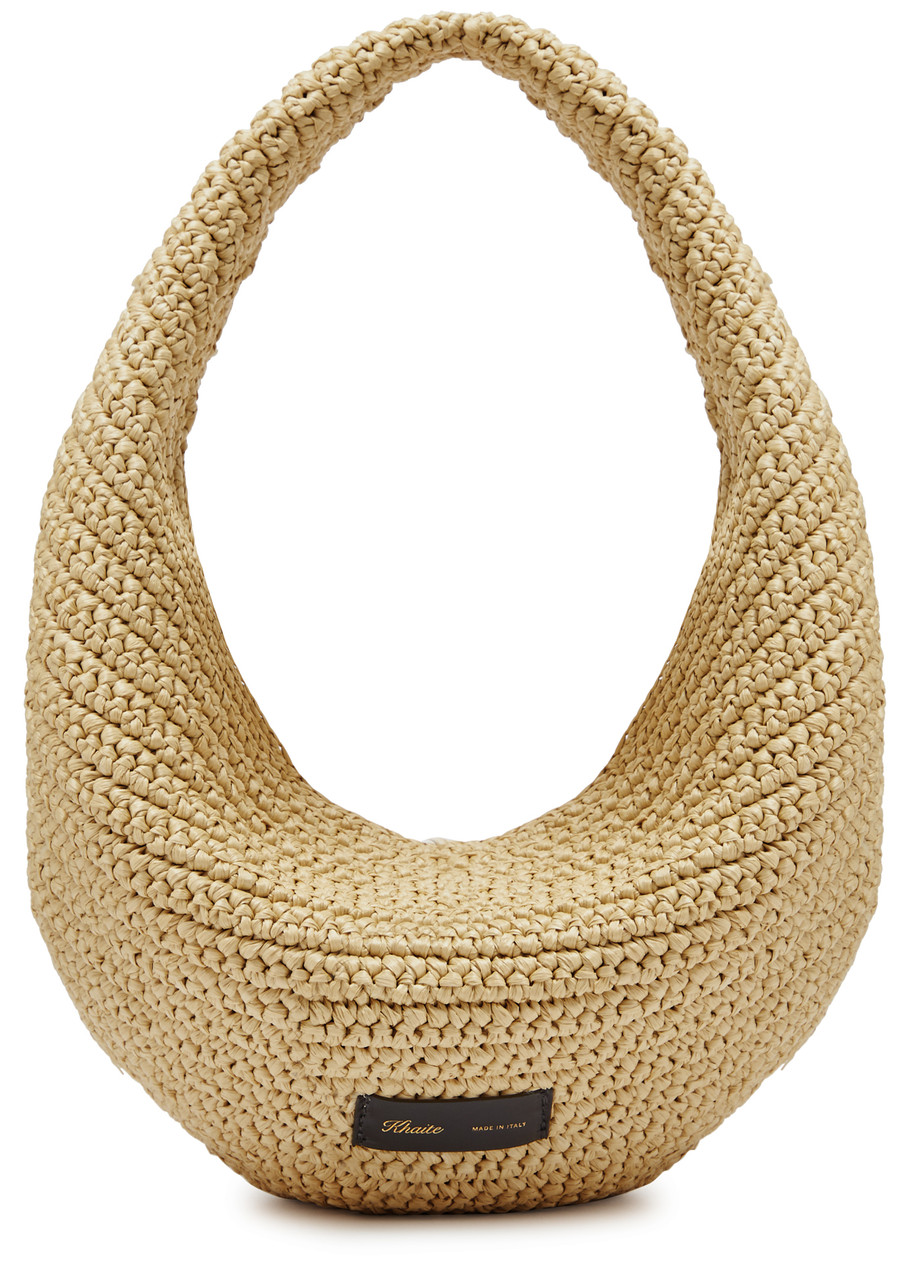 Khaite Olivia Medium Raffia top Handle bag - Natural - One Size