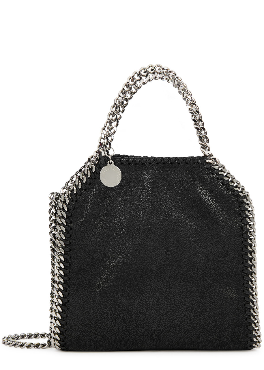 Stella Mccartney Falabella Tiny Faux Suede Tote - Black - One Size