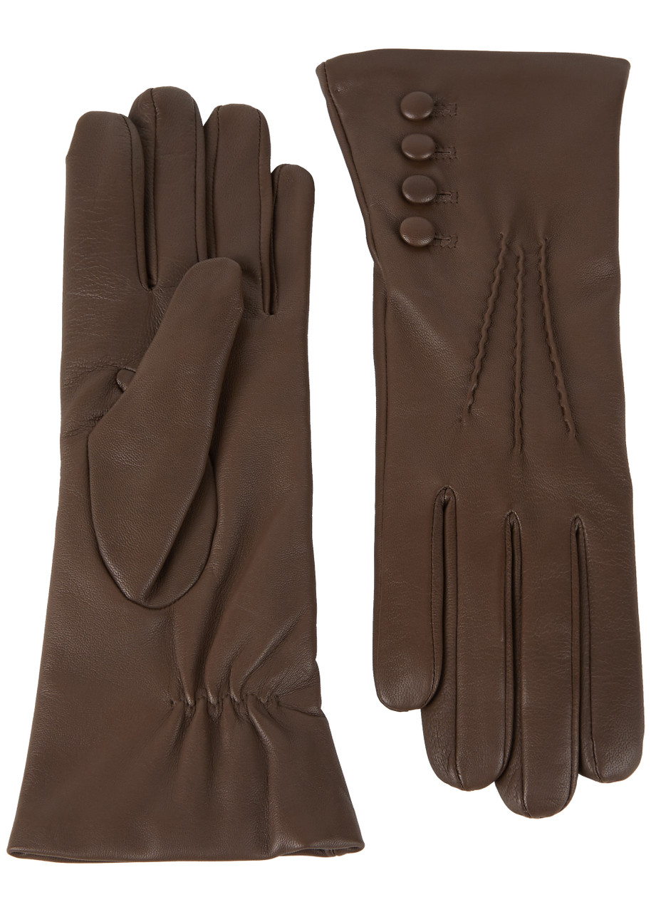 Dents Evelyn Leather Gloves - Brown