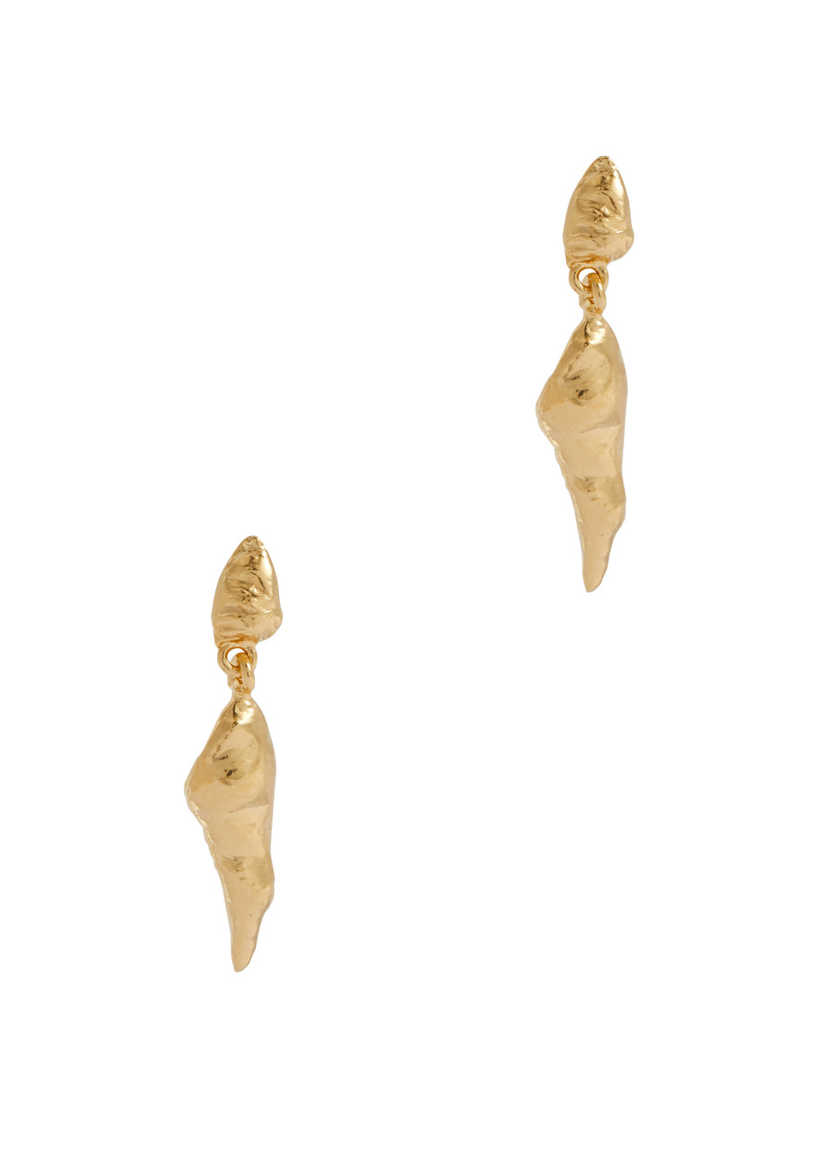 Shop Lea Hoyer Aya Gold-plated Drop Earrings