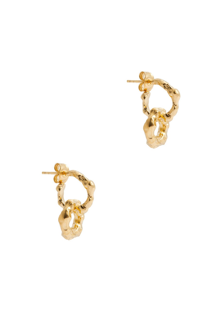 Shop Lea Hoyer Bay Gold-plated Hoop Earrings
