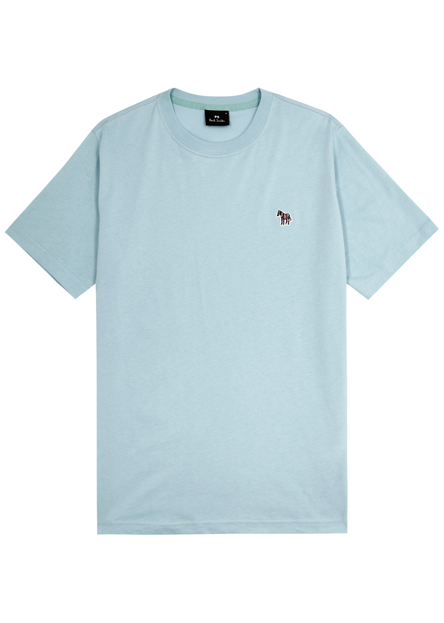 Ps By Paul Smith Logo Cotton T-shirt In Blue