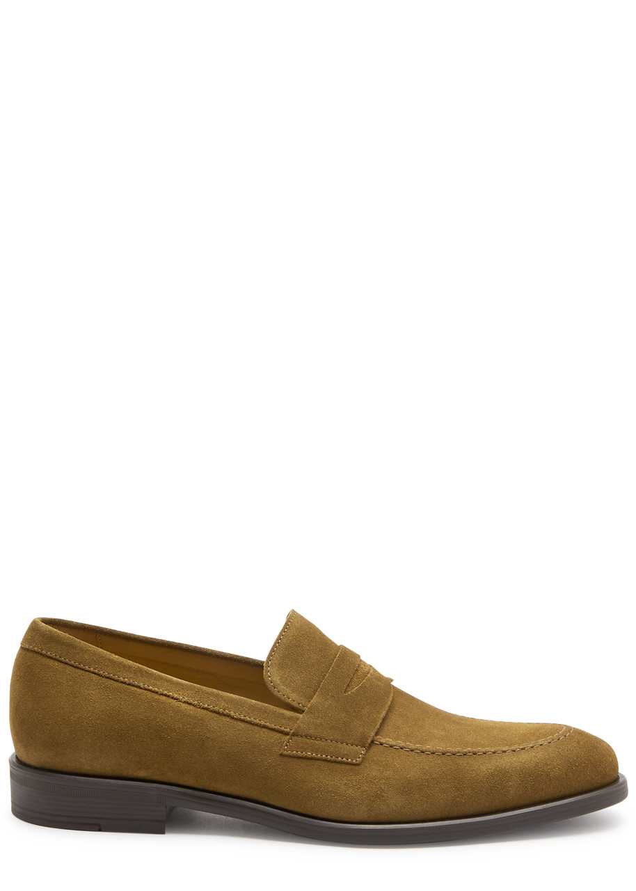 Ps By Paul Smith Remi Suede Loafers In Brown