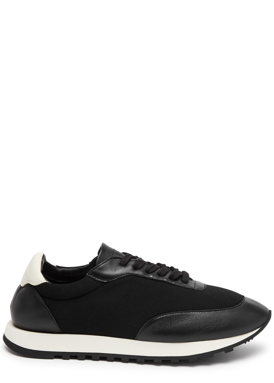 Owen Panelled Mesh-knit Sneakers