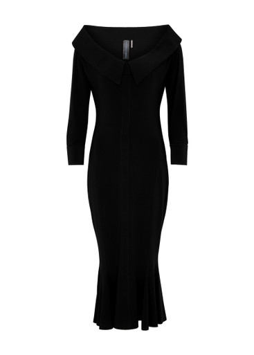 NORMA KAMALI: Off-the-shoulder jersey midi dress