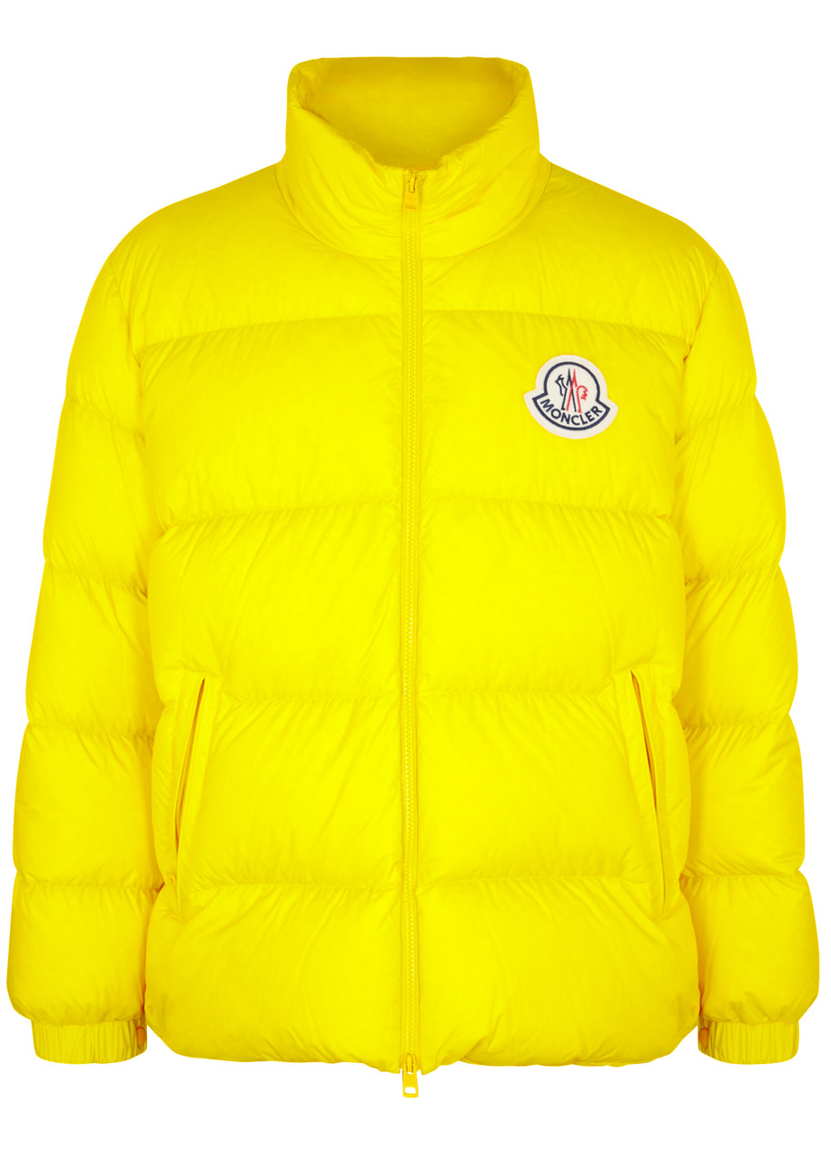 Moncler Citala Quilted Shell Jacket In Yellow