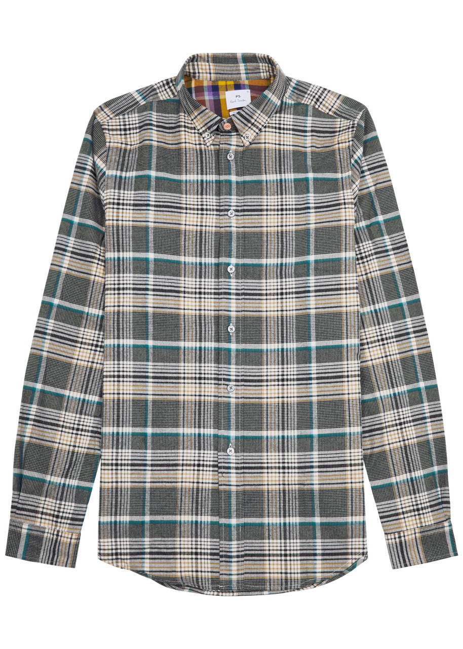 Ps By Paul Smith Checked Cotton Shirt In Multicoloured
