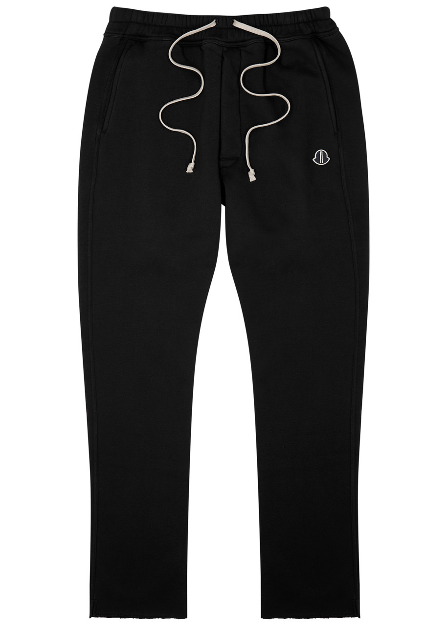 Rick Owens X Moncler Berlin Cotton Sweatpants In Black