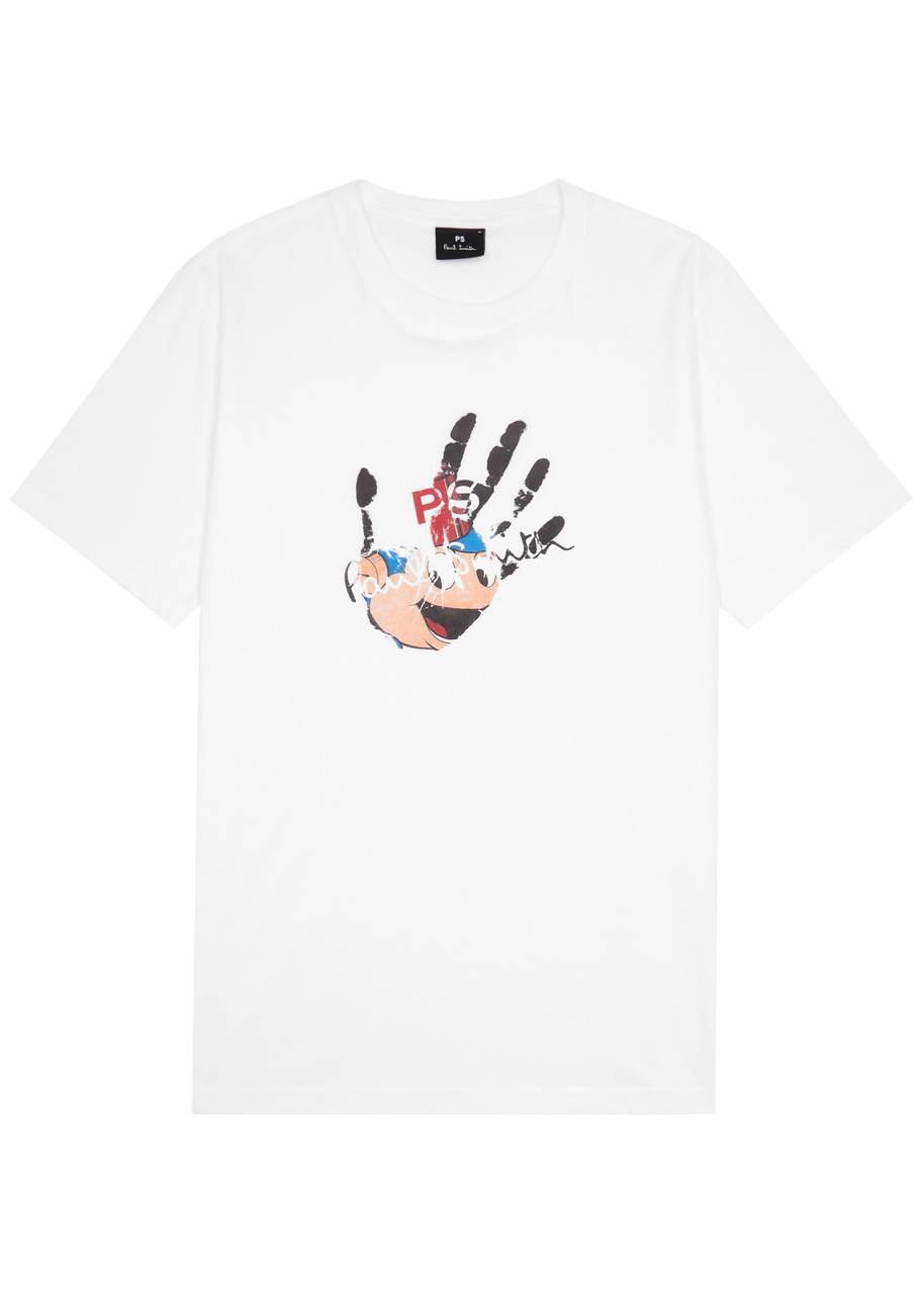 Ps By Paul Smith Printed Cotton T-shirt In White