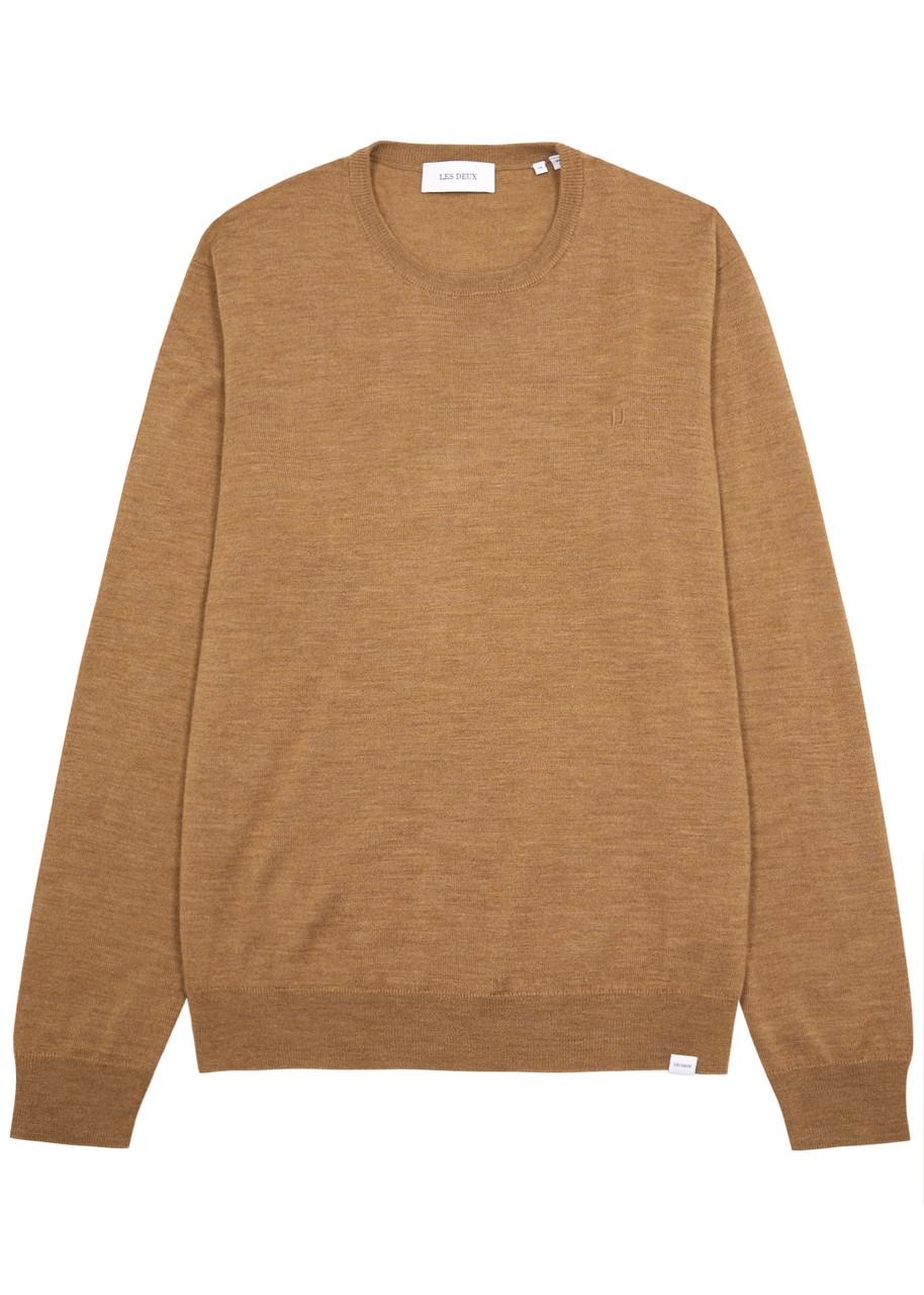 Les Deux Greyson Wool Jumper - Tan - XL