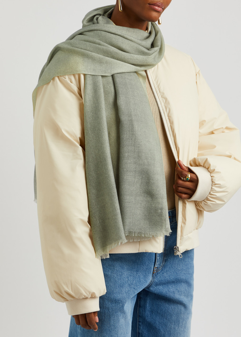  Ama Pure Wool Scarf - Light Grey - One Size 