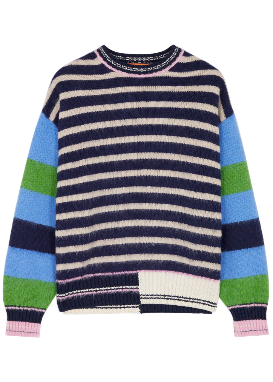 Shop Stine Goya Shea Striped Knitted Jumper In Multicoloured 1