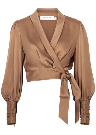 SILK WRAP TOP_976512_SAND