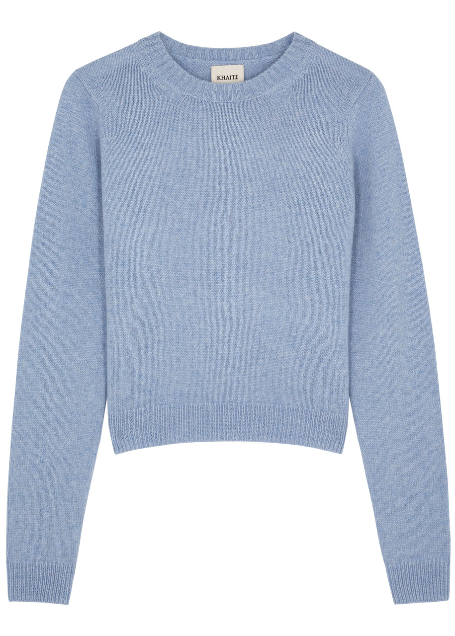 Shop Khaite Diletta Cashmere Jumper In Blue