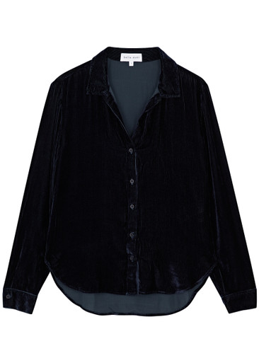 BELLA DAHL Ribbed velvet shirt Harvey Nichols