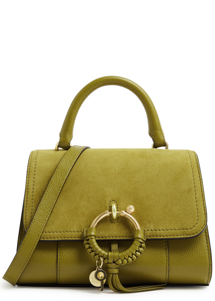 See By Chloé Joan Leather Top Handle Bag In Olive
