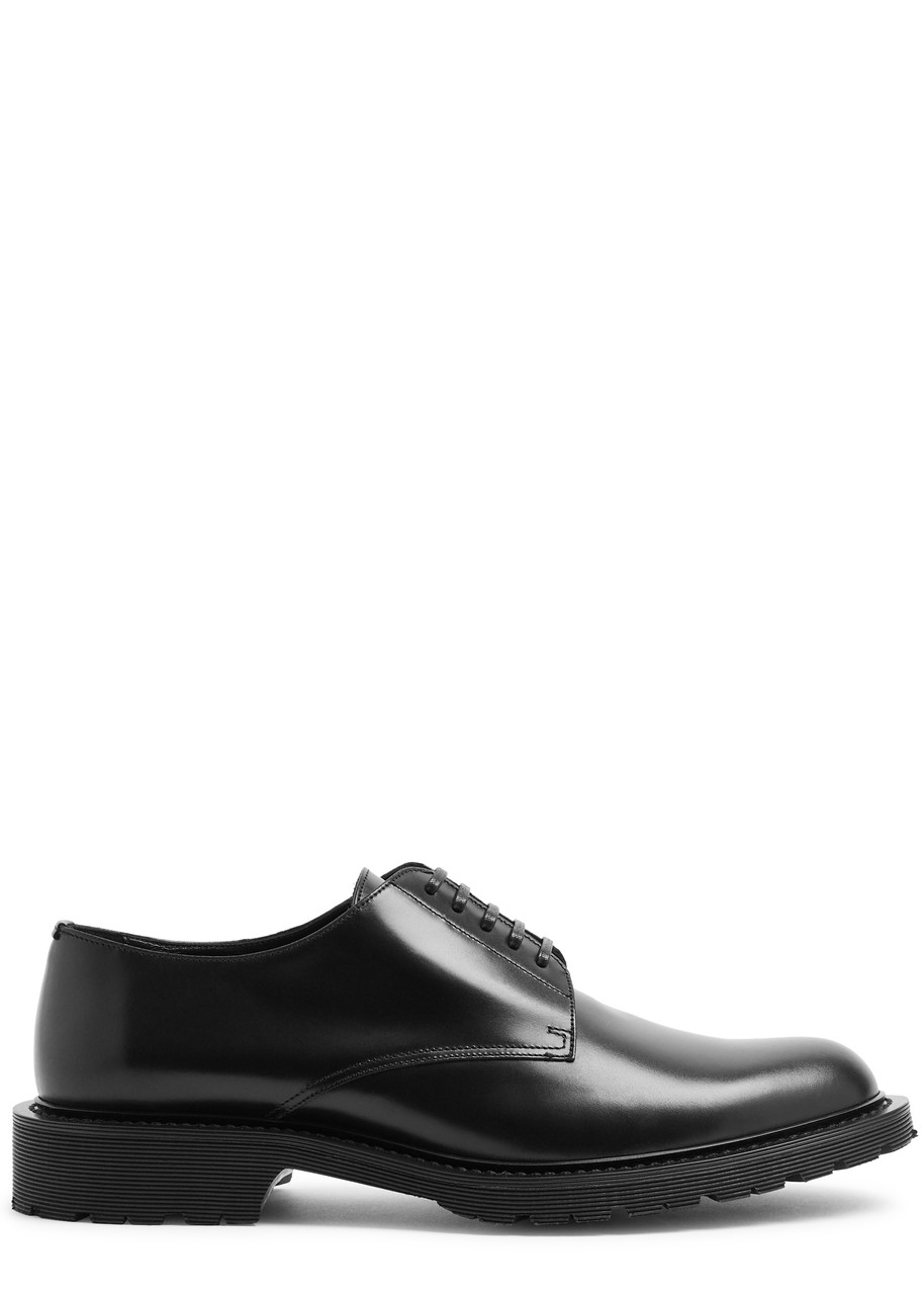 Saint Laurent Vaughn Leather Derby Shoes - Black - 45 (IT45 / UK11)