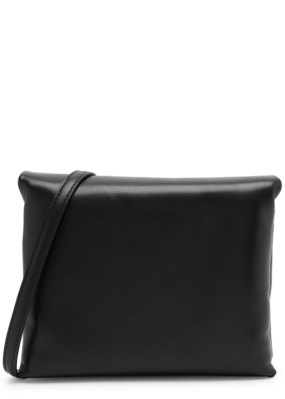 Marni Prisma Mini Leather Pouch In Black