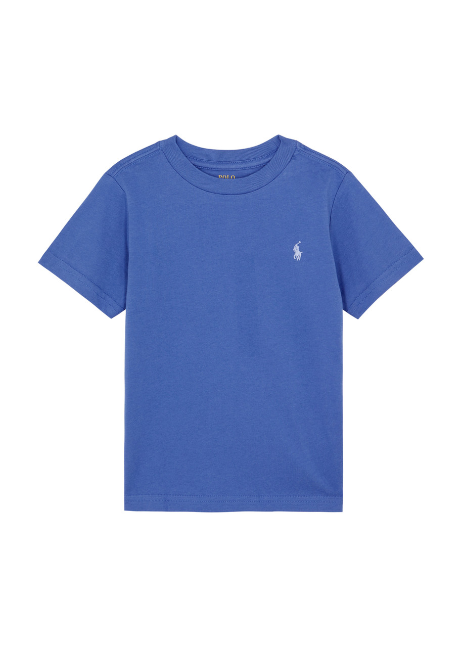 Polo Ralph Lauren Babies'  Kids Logo Cotton T-shirt (1.5-6 Years) In Blue