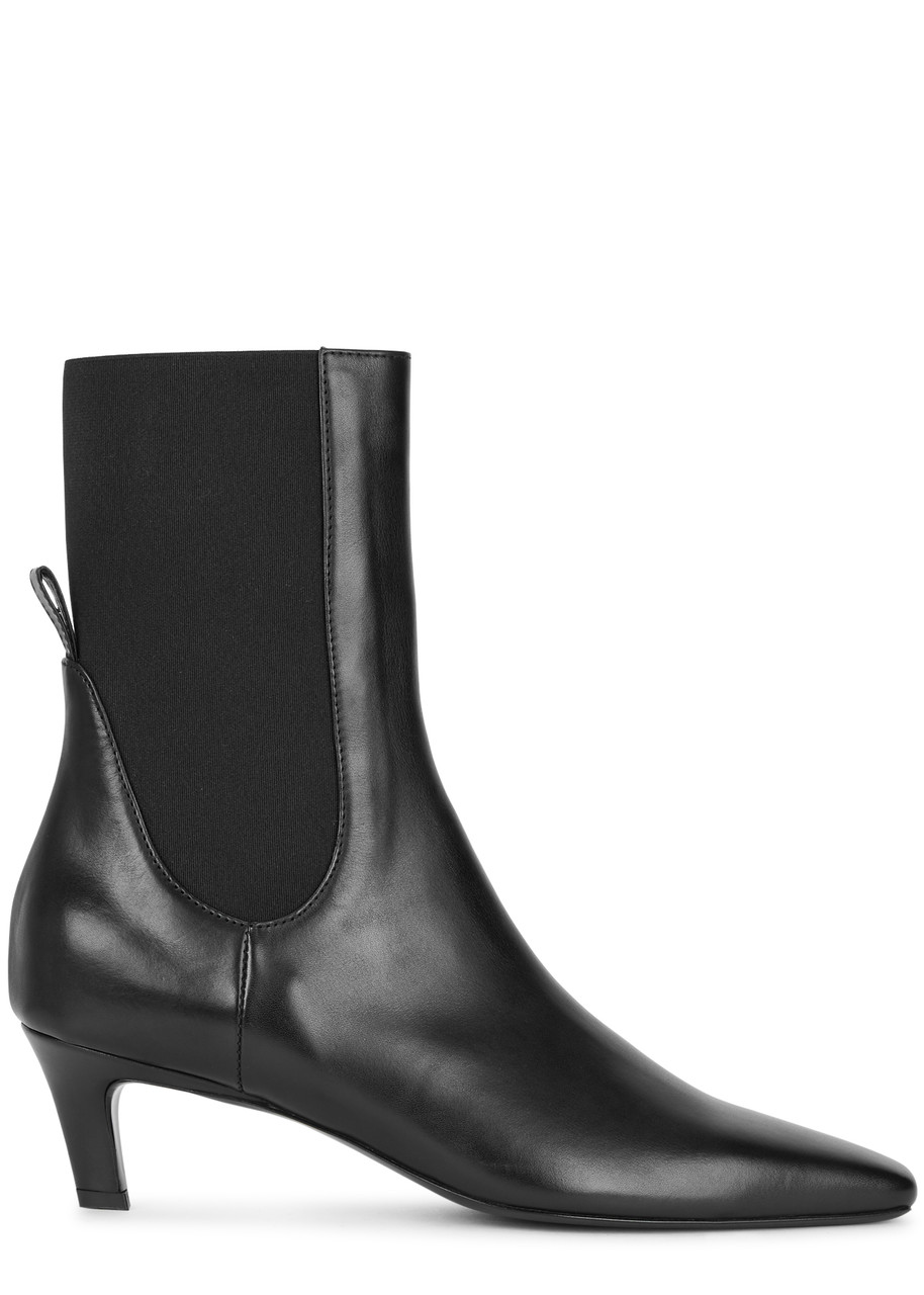 Totême Toteme Women The Mid Heel Boot Leather Boots In Black