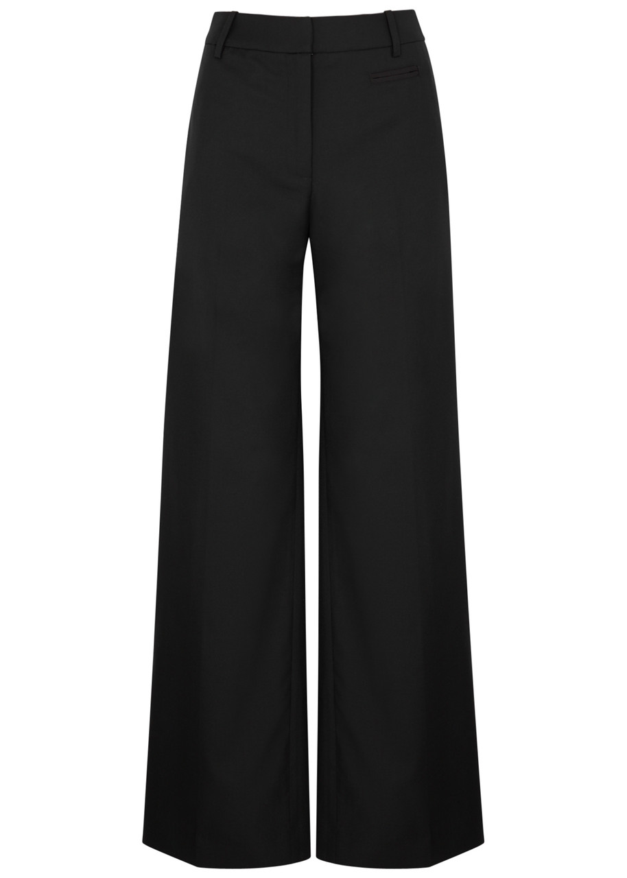 Christopher Esber Racquet Wool-blend Trousers In Black