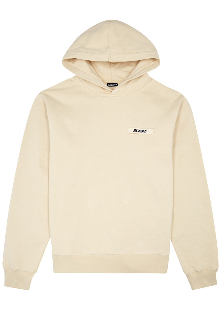 Jacquemus Le Hoodie Gros Grain Cotton Sweatshirt - Beige - M