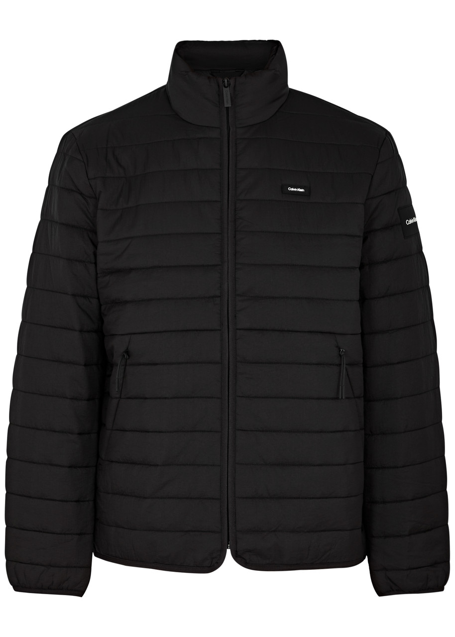 Calvin Klein Quilted Shell Jacket In Black