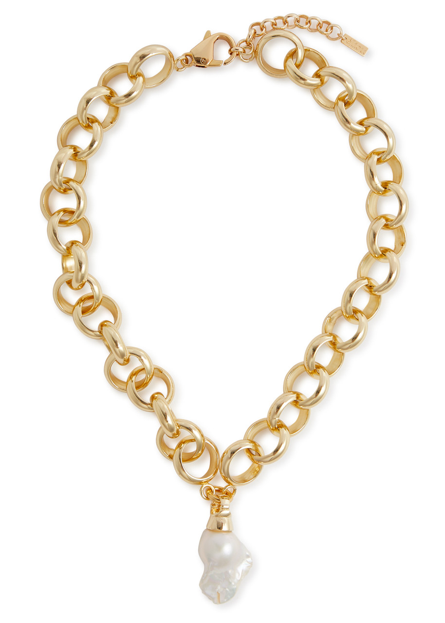 Eliou Laila Gold-plated Chain Necklace