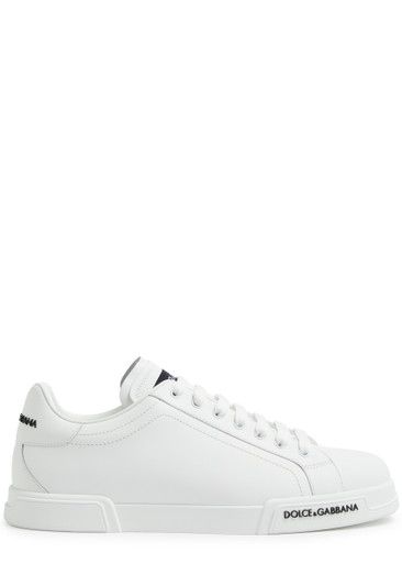 DOLCE & GABBANA Portofino leather sneakers | Harvey Nichols