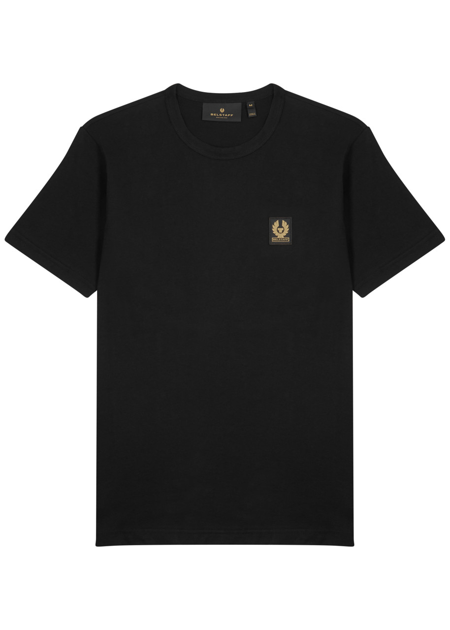 Shop Belstaff Logo Cotton T-shirt In Black