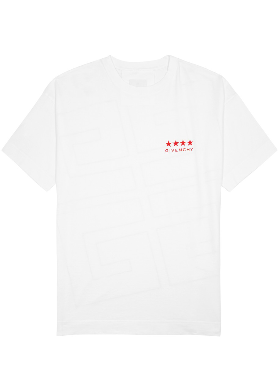 Shop Givenchy Logo-print Cotton T-shirt In White