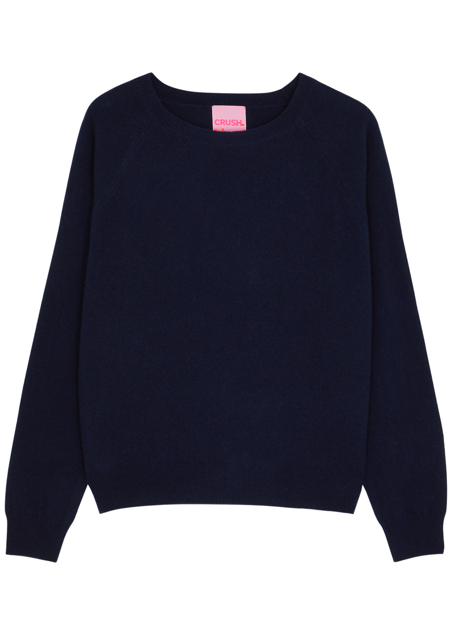 Crush Cashmere Chan Chan Cashmere Jumper In Navy