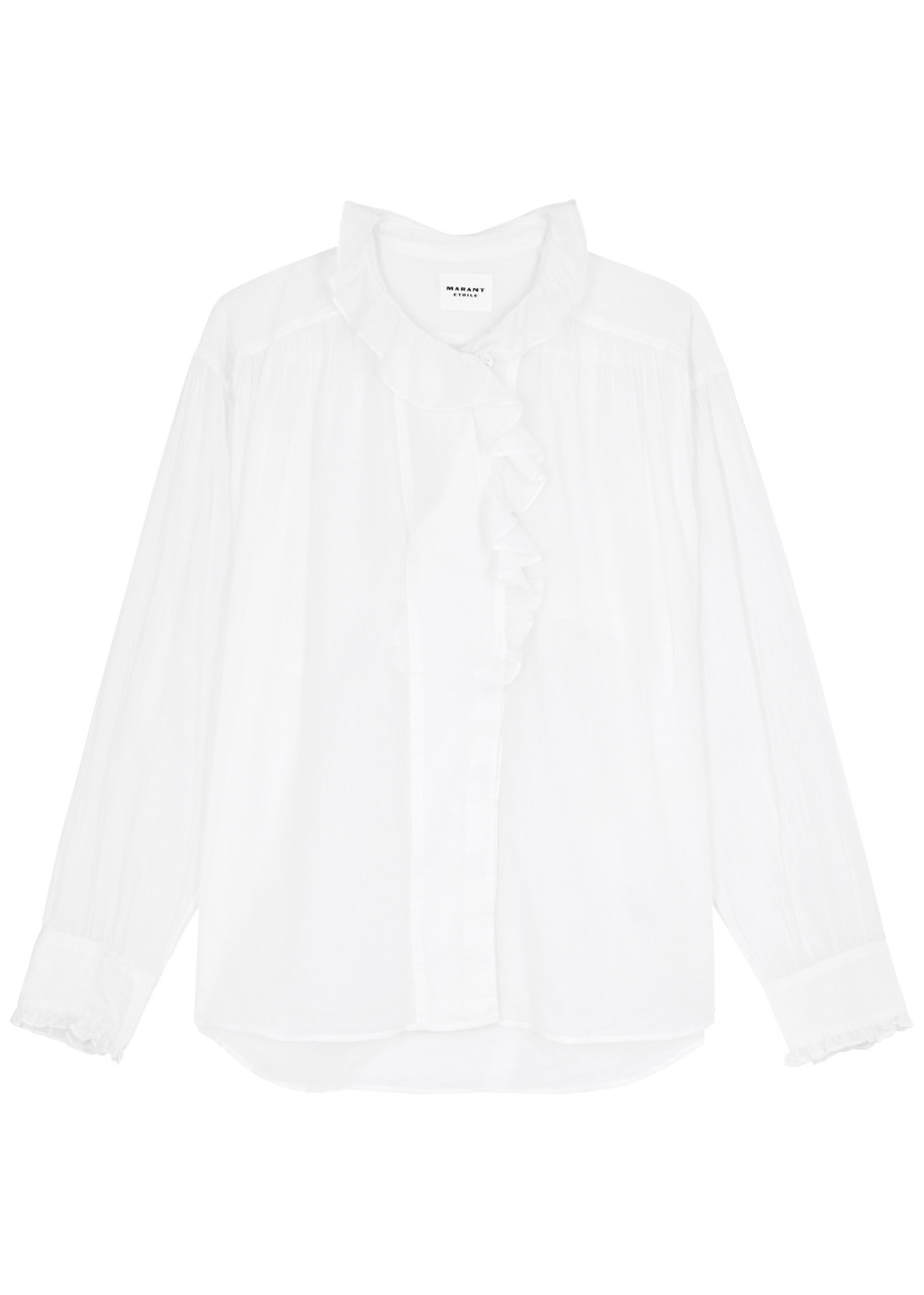 Isabel Marant étoile Pamias Ruffled Cotton Blouse