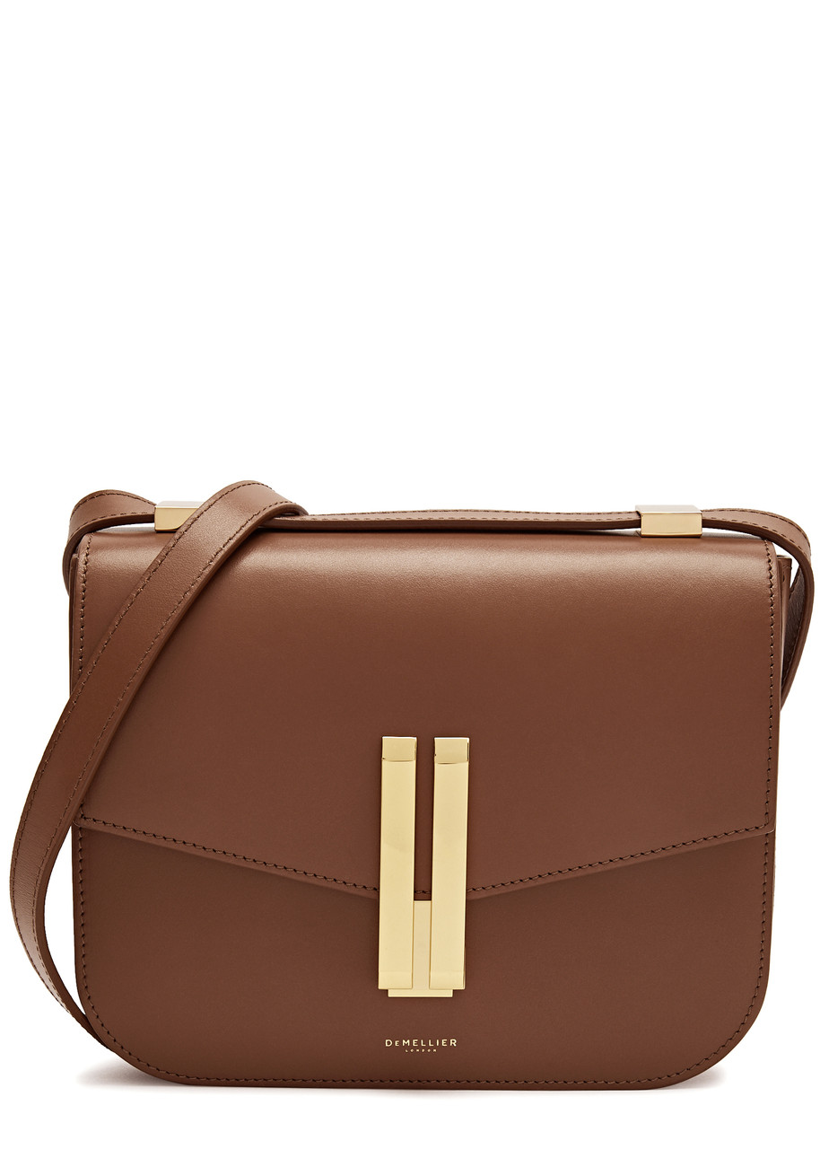 Demellier Vancouver Leather Cross-body Bag In Tan