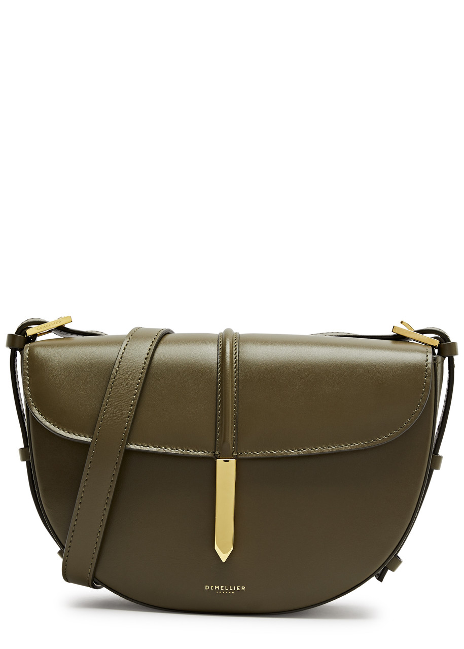 Demellier Tokyo Leather Saddle bag - Olive - One Size