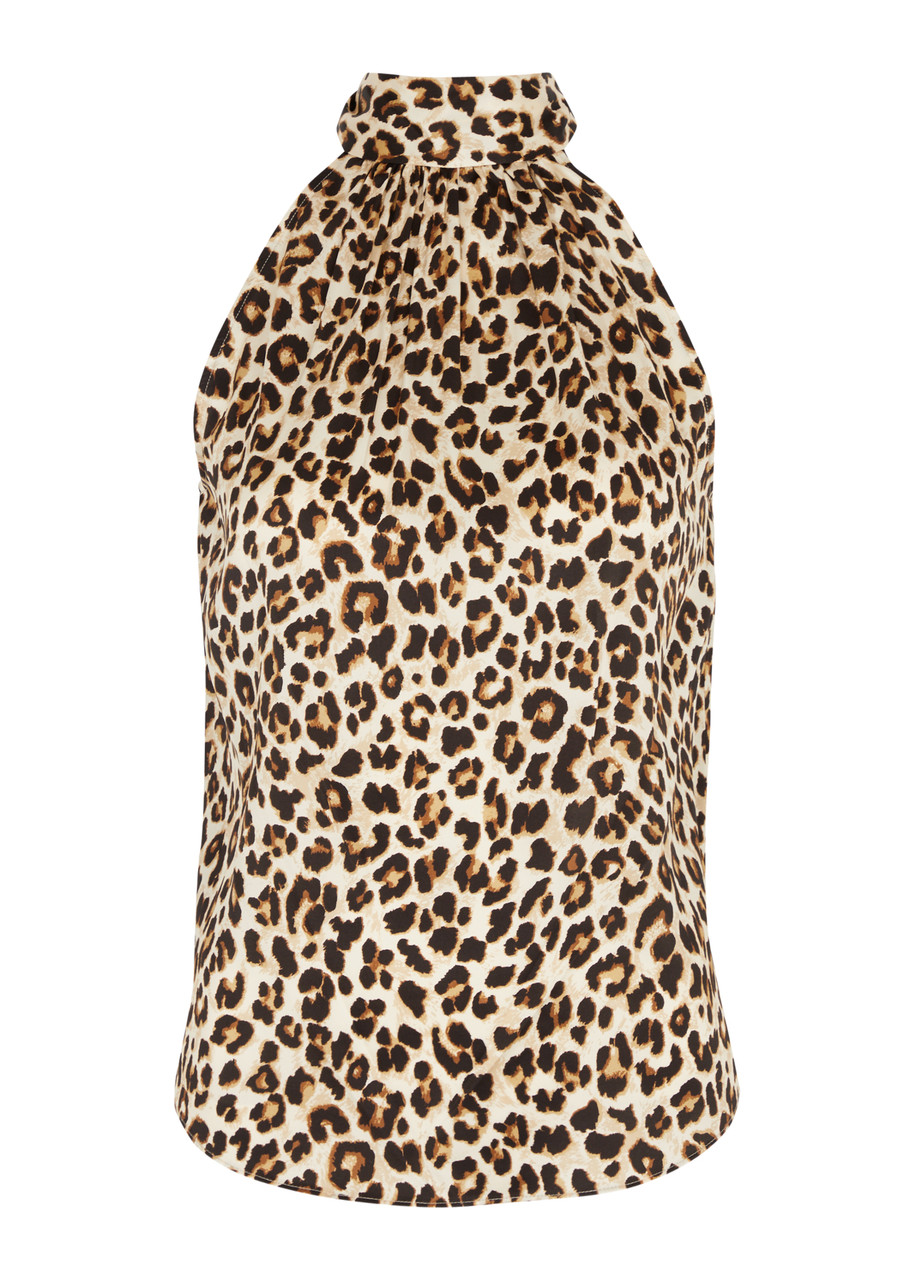 Veronica Beard Women's Tanisha Leopard-print Silk-blend Tank In Leopard Multi