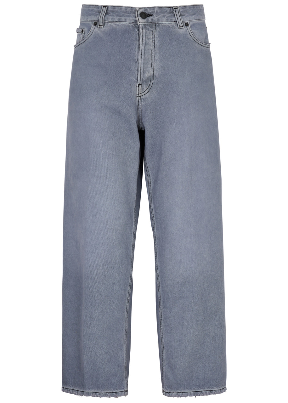 Haikure Betty Cropped Straight-leg Jeans In Blue