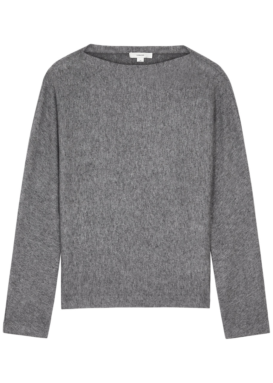 Vince Stretch-knit Jumper In Grey