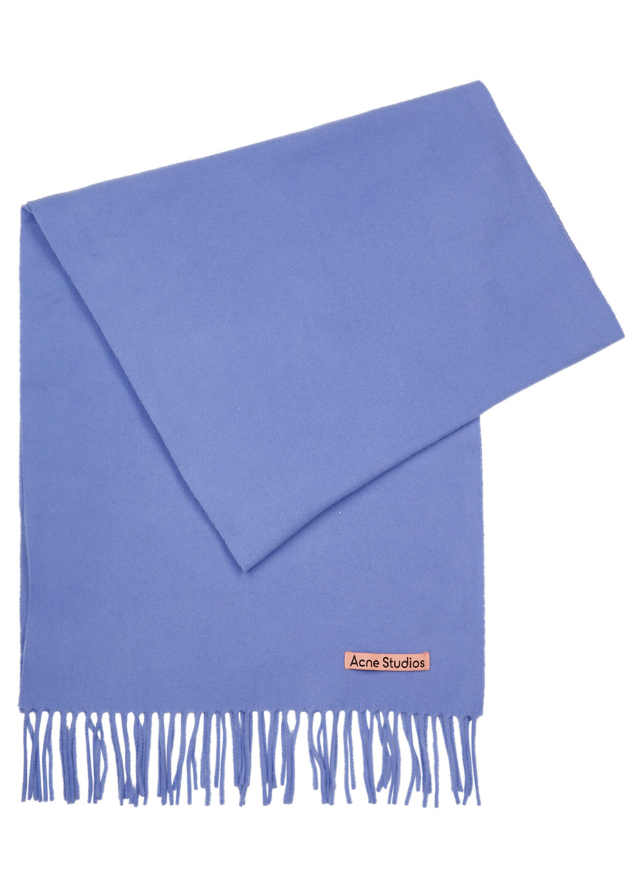 Acne Studios Canada Wool Scarf - Blue - One Size