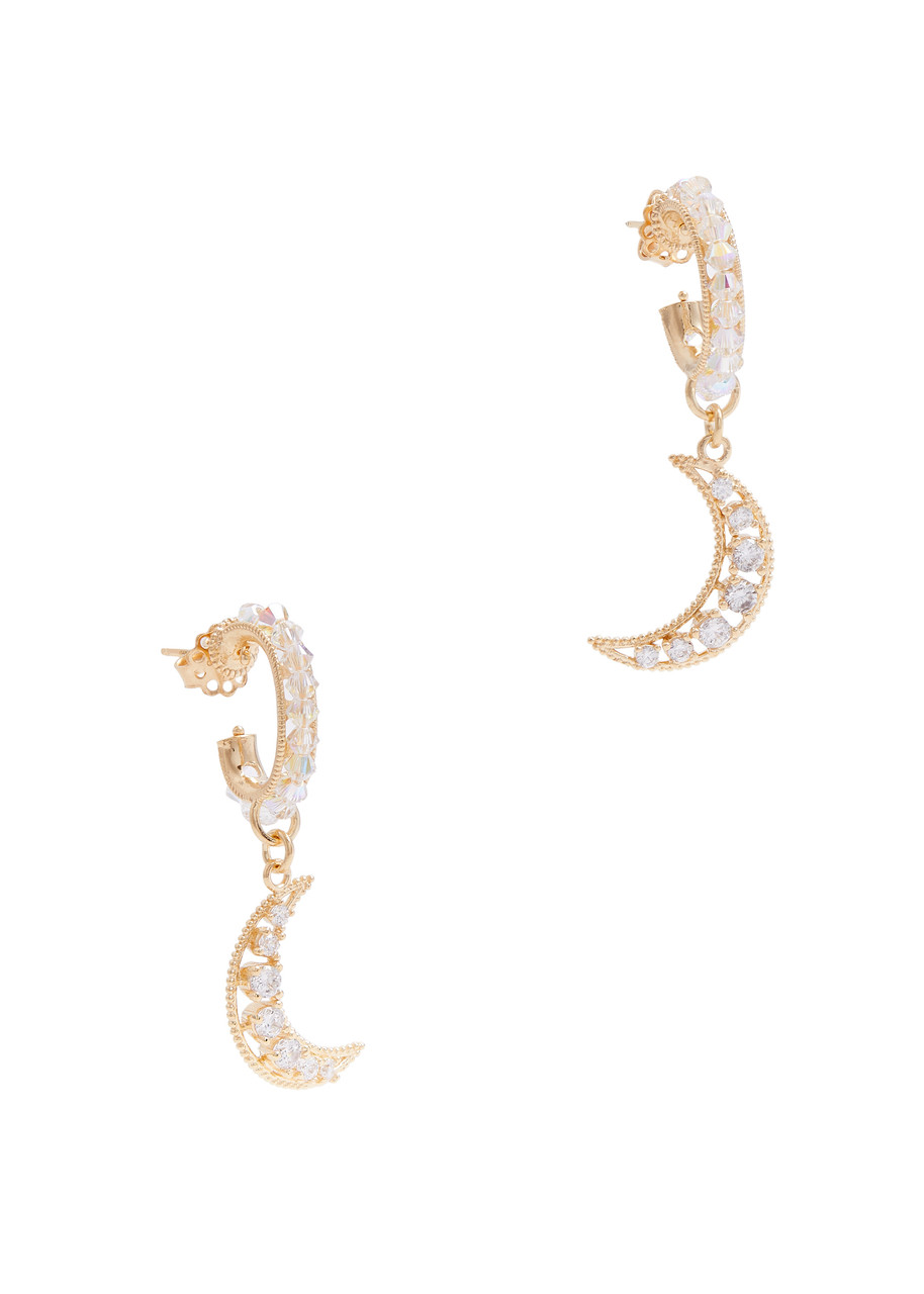 Selene Mini 24kt Gold-plated Hoop Earrings