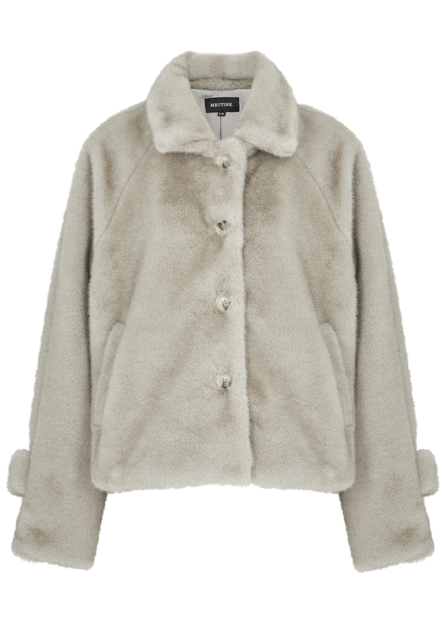 Meotine Kelly Faux fur Jacket - Grey - Xxs (UK4 /xxs)
