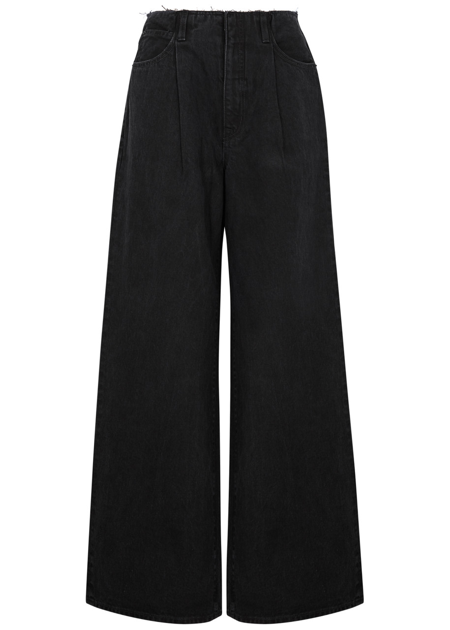 Slvrlake Taylor Wide-leg Jeans In Black