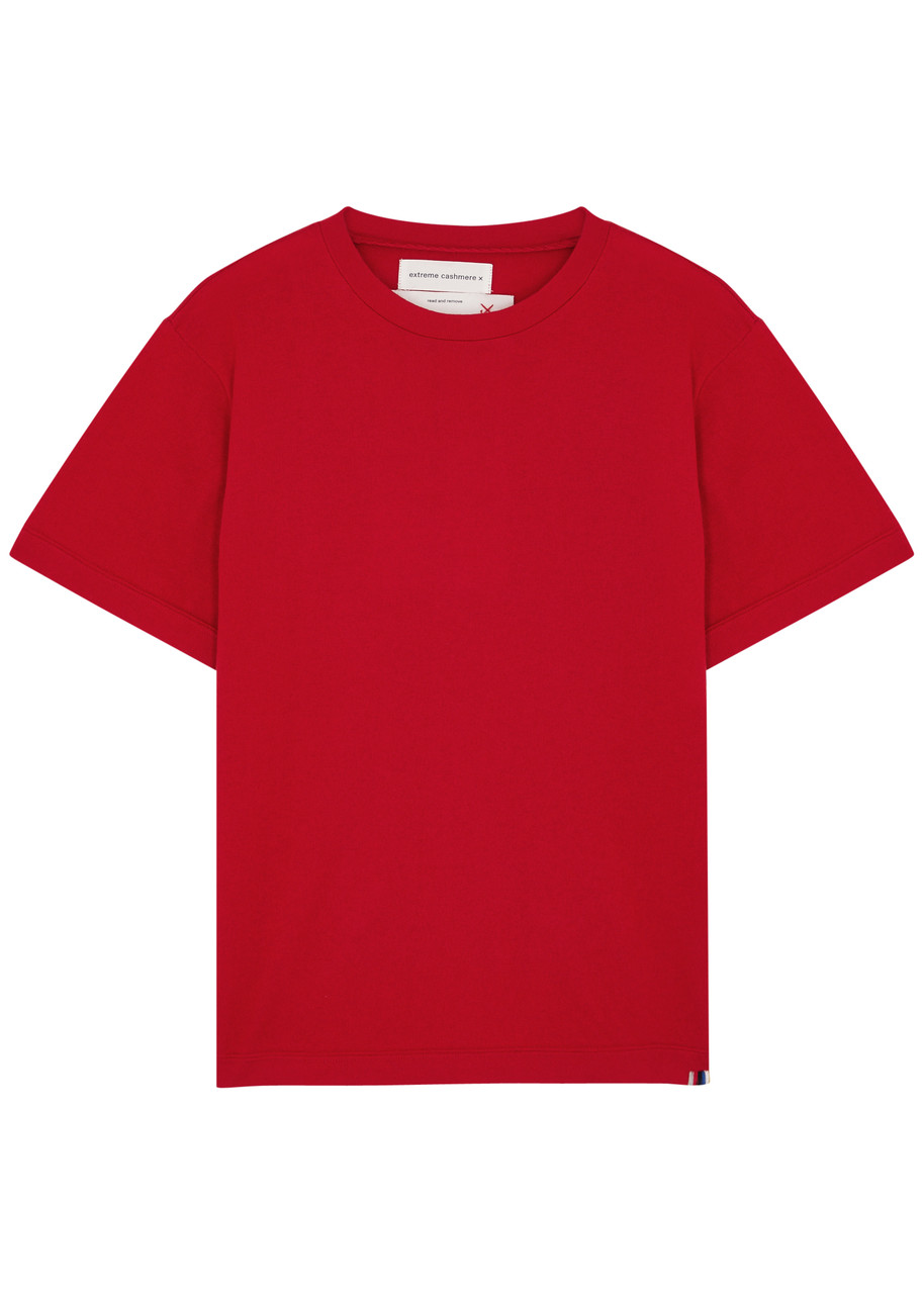 Extreme Cashmere N°268 Cuba Cotton-blend T-shirt In Red