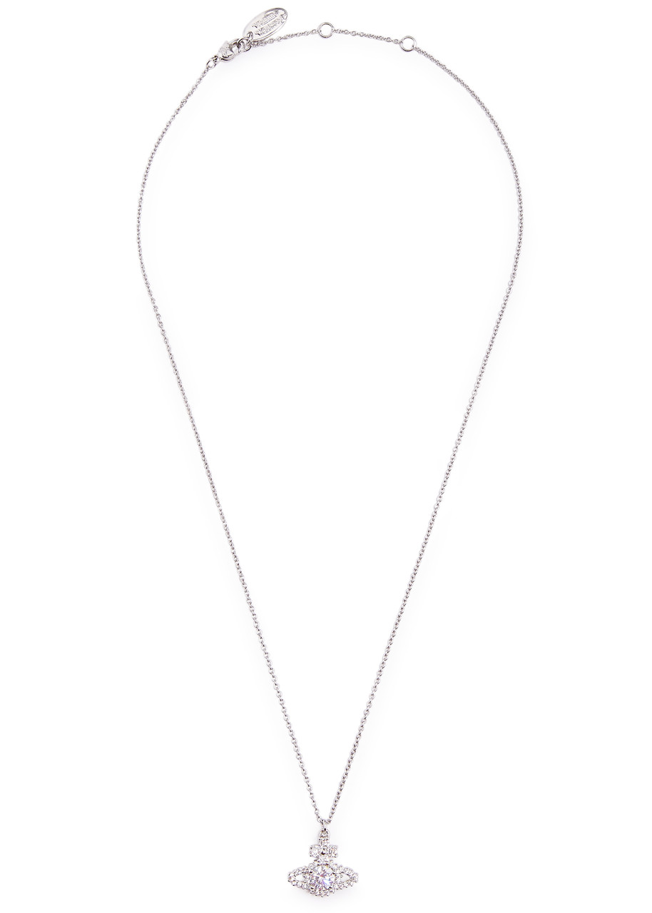 Vivienne Westwood Valentina Platinum-plated Necklace In Silver